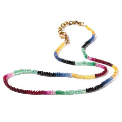 Collier arc-en-ciel de saphirs
