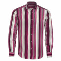 Chemise microfibre rayée