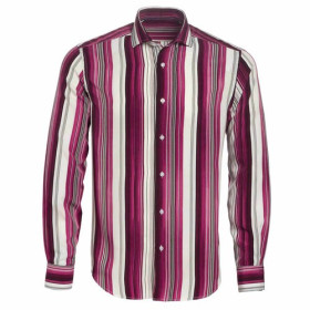 Chemise microfibre rayée