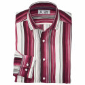 Chemise microfibre rayée