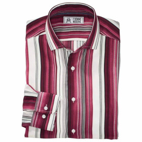 Chemise microfibre rayée