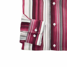Chemise microfibre rayée