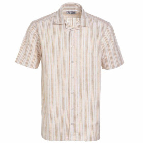 Chemisette rayée fraîcheur, Encolure : M (39/40), Couleur : Blanc, par l’Homme Moderne.