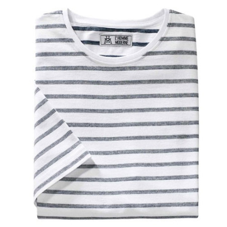 Tee-shirt rayures jacquard