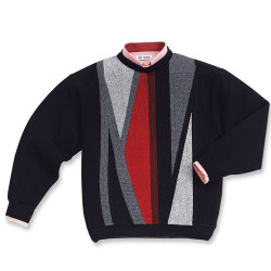 Pull géométrique mérinos