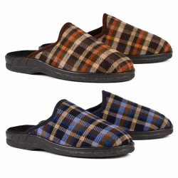 Duo de mules à carreaux -...