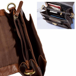 Sacoche organiseur cuir