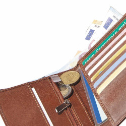 Portefeuille organiseur cuir