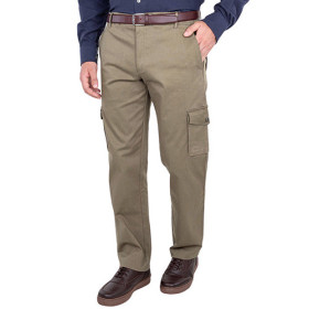 Pantalon multipoche outdoor, Taille : 46, Couleur : Kaki, par l’Homme Moderne.