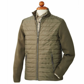 Doudoune-tricot ultralight, Tour de poitrine : XL (112/116), Couleur : Kaki, par l’Homme Moderne.