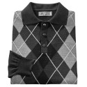 Polo mérinos intarsia