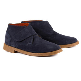Chaussures scratch montantes - la paire, Pointure : 39, Couleur : Marine, par l’Homme Moderne.