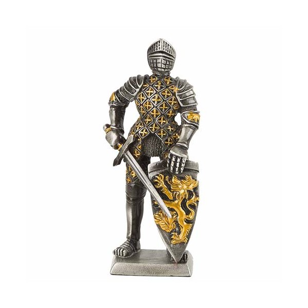 Figurine chevalier du Moyen Âge