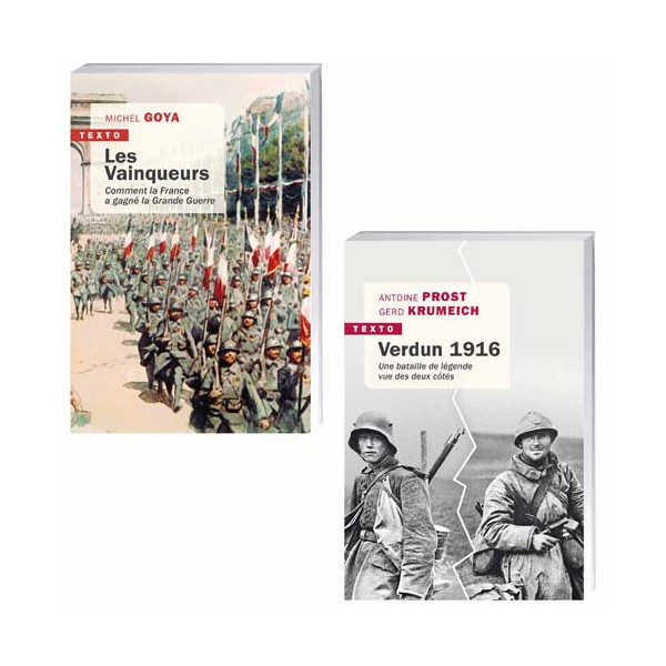 Lot de 2 ouvrages : Les Vainqueurs, comment la France a gagné la Grande Guerre + Verdun 1916, la bataille vue des deux côtés