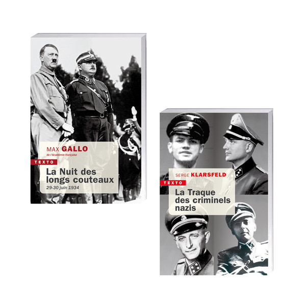 Lot de 2 ouvrages : La Nuit des longs couteaux + La Traque des criminels nazis
