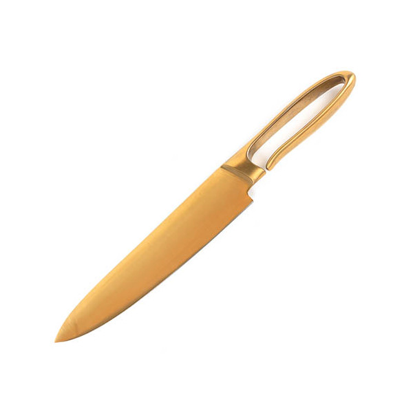Couteau de chef titanium gold