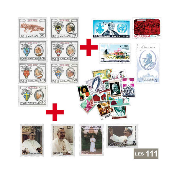 Les 111 timbres Vatican