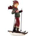 La figurine sport d'hiver "La skieuse"