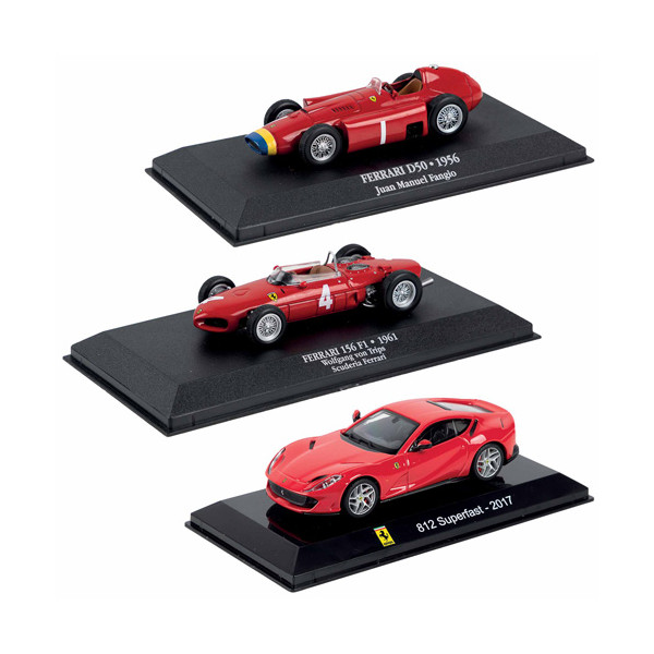 Les trois Ferrari formule 1