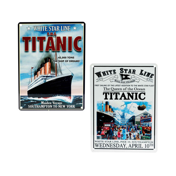 Les deux plaques Titanic