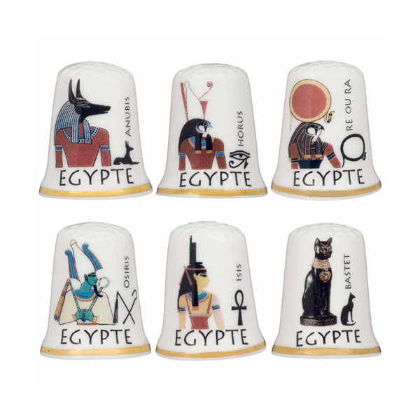 Les 6 dés de collection Égypte ancienne