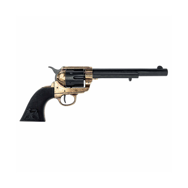 Le revolver noir et or