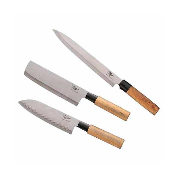 Coffret 3 couteaux japonais