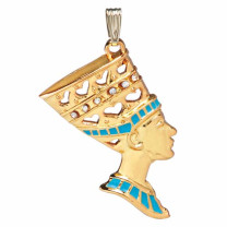 Le pendentif Néfertiti turquoise