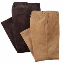 Pantalons velours confort - les 2
