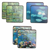 Les six sous-verre Claude Monet