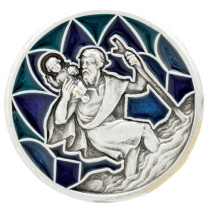 La médaille aimantée saint Christophe