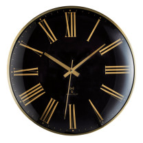 Horloge radiopilotée noir & or