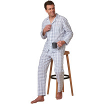 Pyjama carreaux seersucker