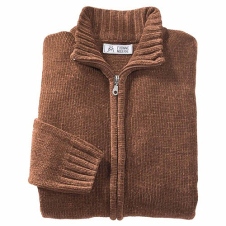 Gilet maille velours