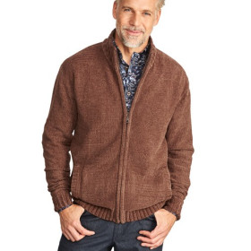 Gilet maille velours