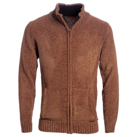 Gilet maille velours