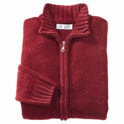 Gilet maille velours