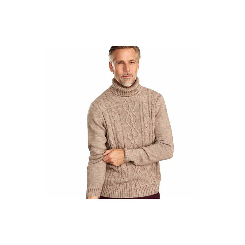 Pull torsades laine & alpaga