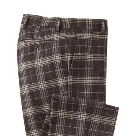 Pantalon laine carreaux