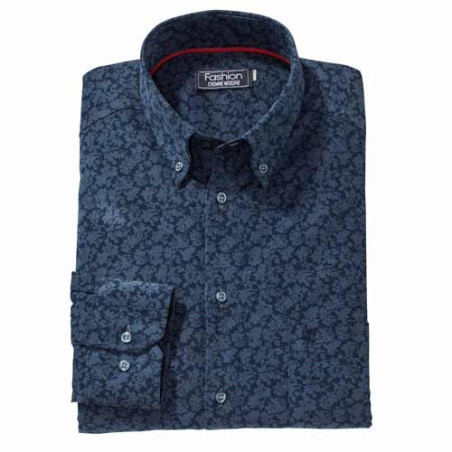 Chemise velours imprimé