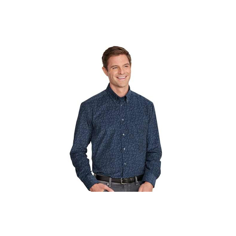 Chemise velours imprimé