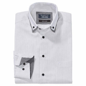 Chemise Col Fantaisie, Encolure : M (39/40), Couleur : Blanc, par l’Homme Moderne.