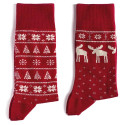 Chaussettes De Noël Caribous & Flocons