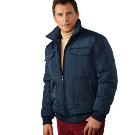Blouson thermique pilote, Tour de poitrine : L (104/108), Couleur : Marine, par l’Homme Moderne.