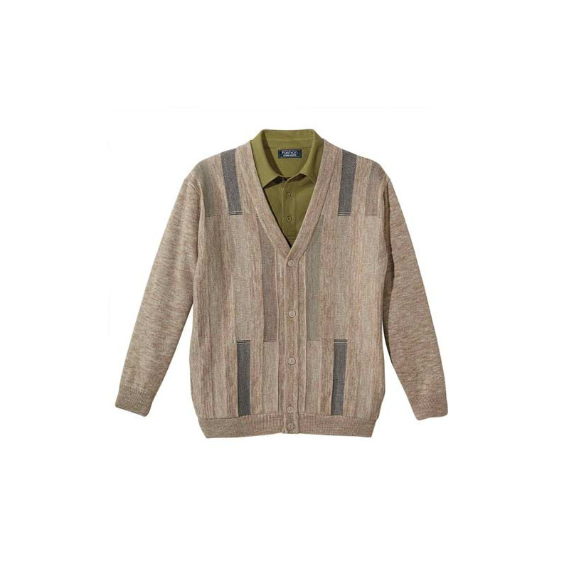 Gilet jacquard gentleman