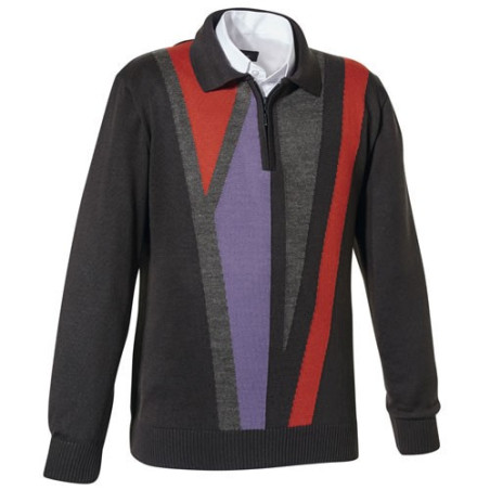 Pull-polo jacquard Graphic