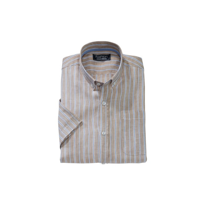 Chemisette Rayée Lin