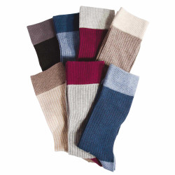 Chaussettes Coton Peigné - les 7