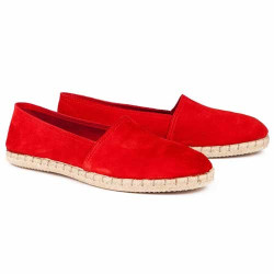 Espadrilles Cuir Velour
