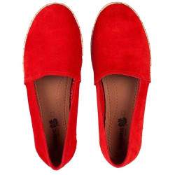 Espadrilles Cuir Velour